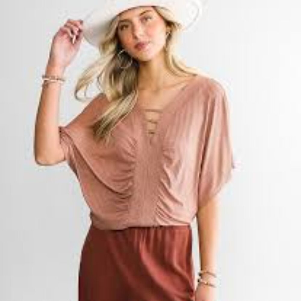 NWT Strappy Ribbed Top by Daytrip